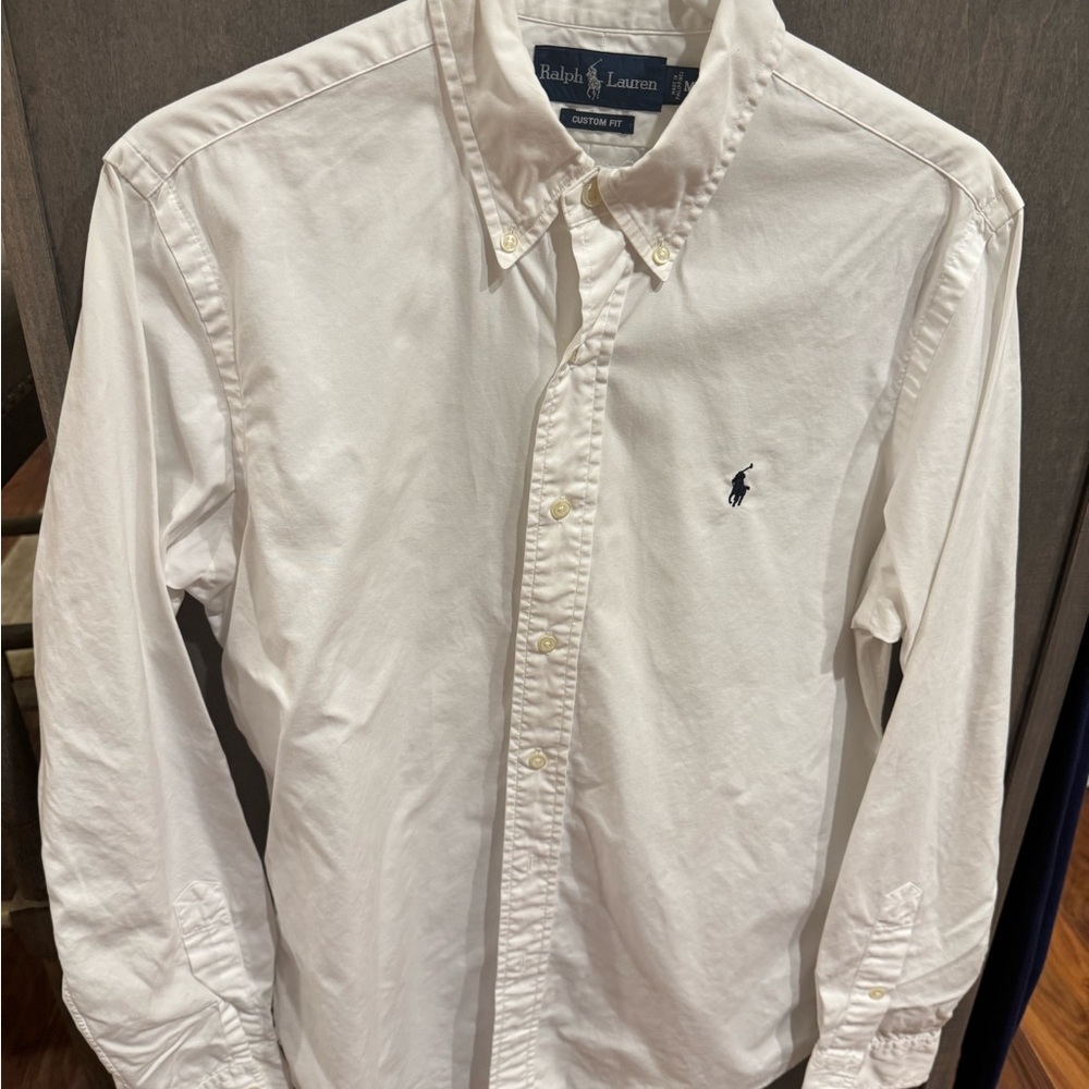 Ralph Lauren Men's Classic White Button-Down Shirt